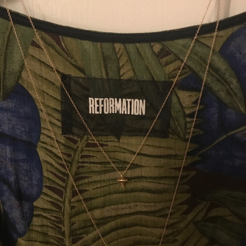 REFORMATION printed floral maxi wrap dress